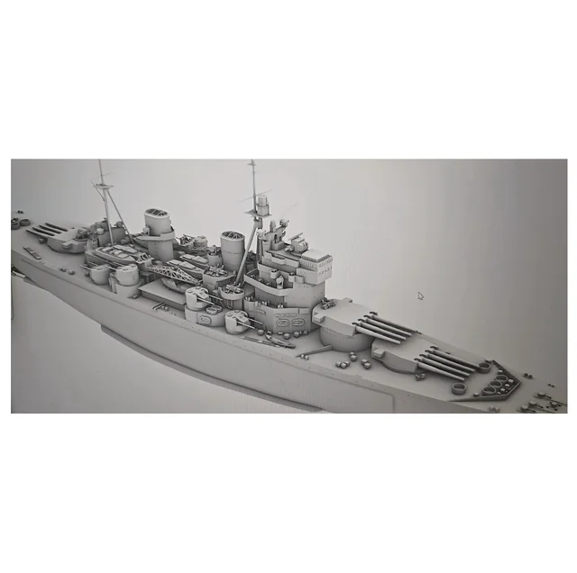 3D Printed kit 1/200 or 1/192 HMS George V battleship 1945 (full hull) RC kits
