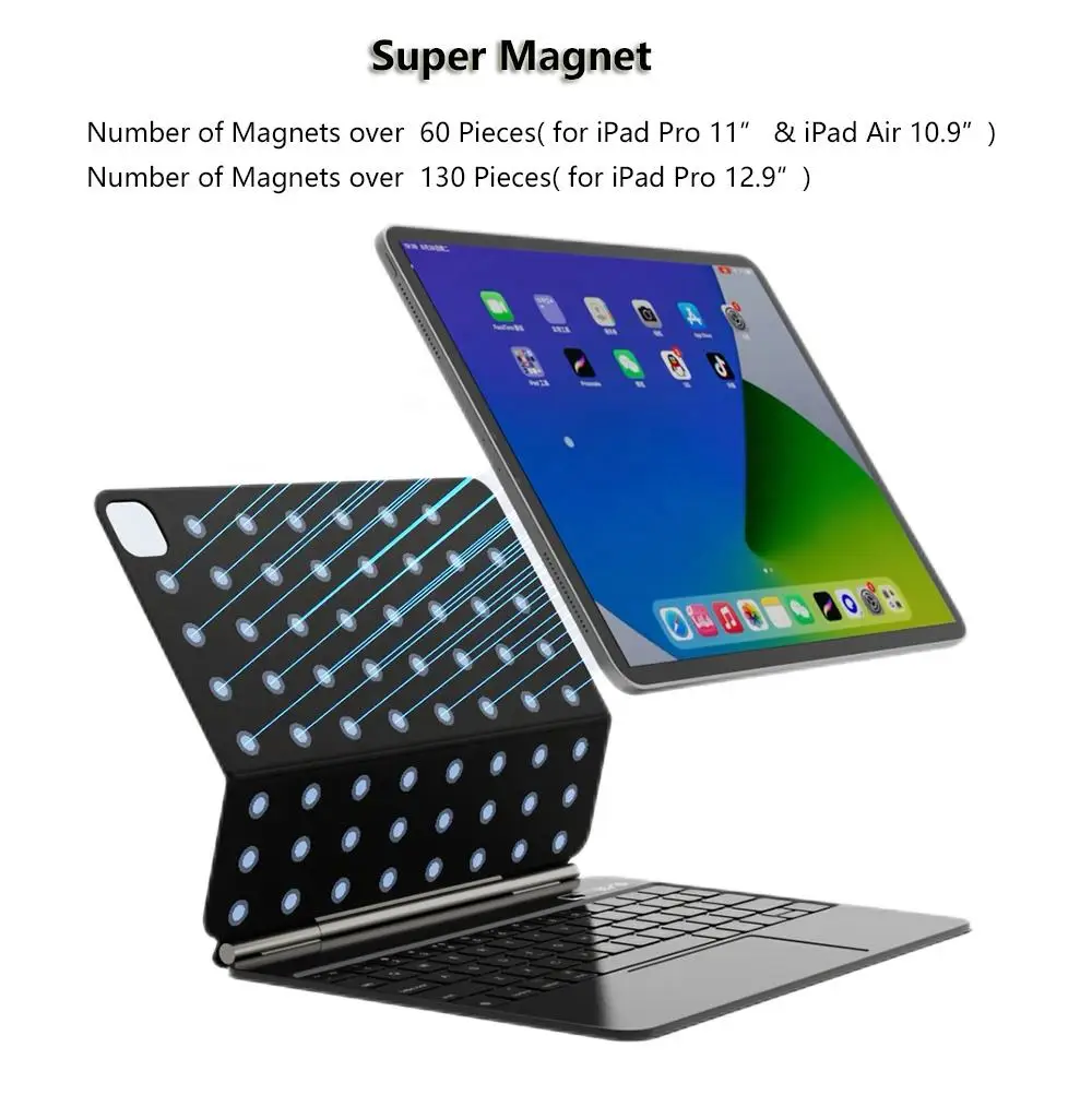 product magic keyboard tablet cover case for ipad air 109 magnetic keyboard flip case for ipad pro 109inch for ipad pro 129inch-4