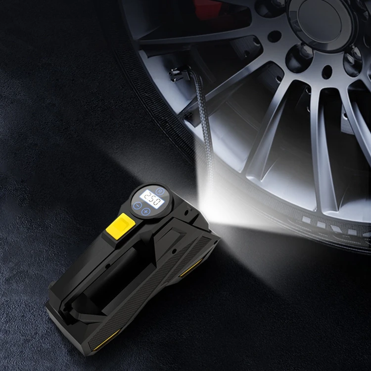 Car Air Pump Car Portable Digital Display Lighting Air Pump With Smart Tire Pressure Electric Air Pump