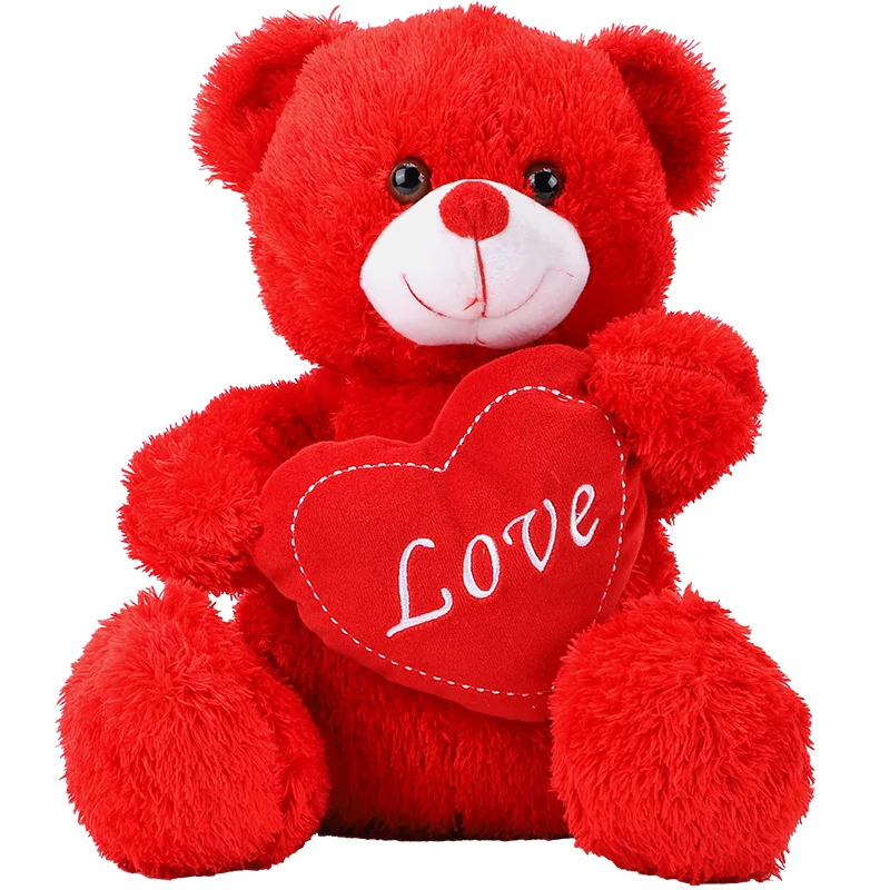 Red Color Hug Heart Love Teddy Bear Valentines Day For Lovers Friends  Bedroom Home Decoration Rag Dolls Stuffed Animal Plush Toy - Buy Red Teddy  Bear,Cute Bear Pillow Dolls,Bear Plush Pillow Product