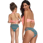 2021 New European And American Fringed Split Bikini Parent-child Swimsuit Custom Women Bikinis Swimwear