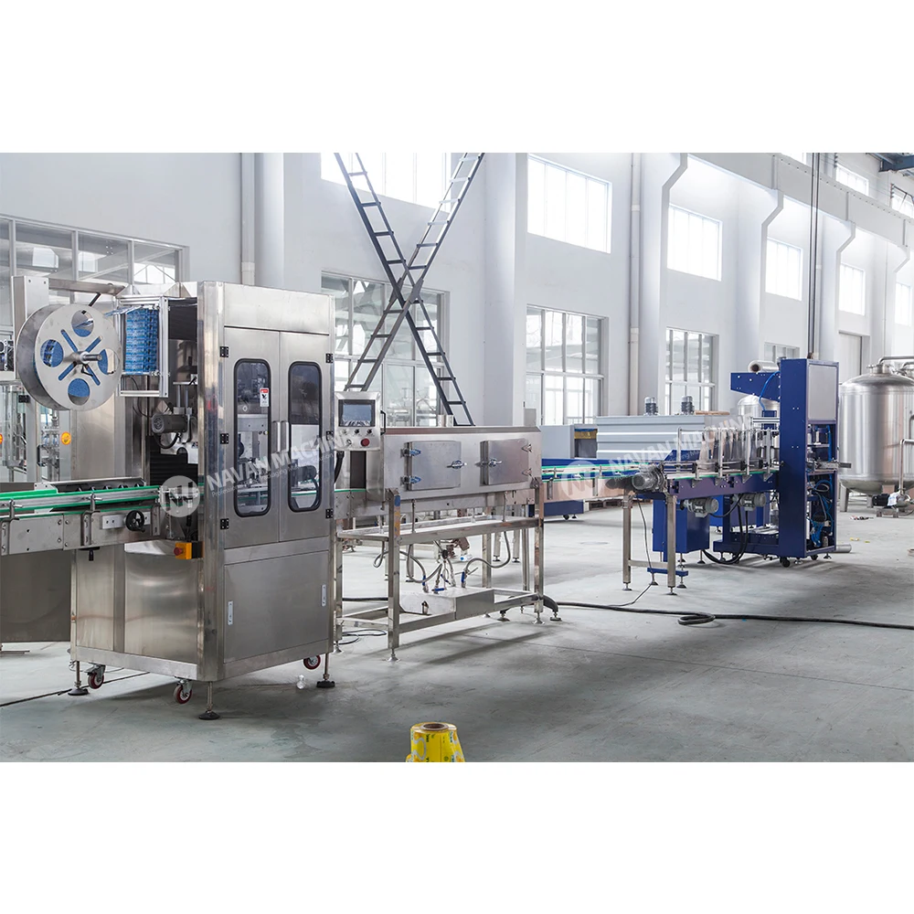 Automatic PET Plastic Bottle Shrink Sleeve Labeling Machine With Shrink Tunnel Steam Generator manufacture