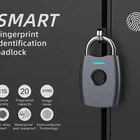 Luggage Padlock Portable Smart Waterproof Biometric Fingerprint Luggage Padlock