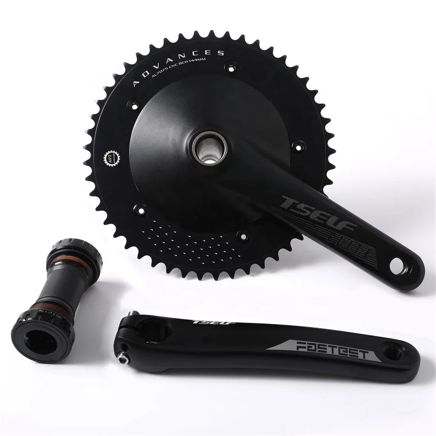 PIZZ DISC FIXED GEAR/SINGLE SPEED CRANKSET (Black/49T) sites.unimi.it