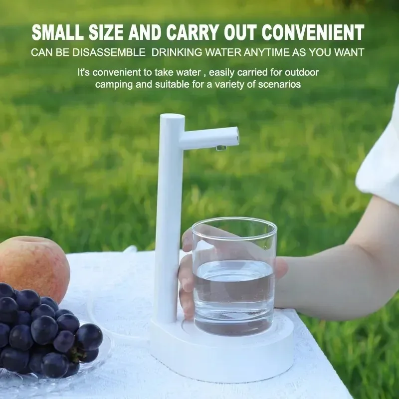 Hot Selling Table Top Plastic Automatic Drinking Water Bottles Pump Personal Portable USB Charging Water Dispenser