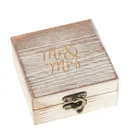Favor Wedding Ring Antique White Mr Mrs Decorative Jewelry Box Favor Gift Wedding Ring Box