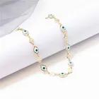 Turkish Bracelet BXY Gold Plated Handmade Brass Chain Turkish Evil Eye Bracelet For Women