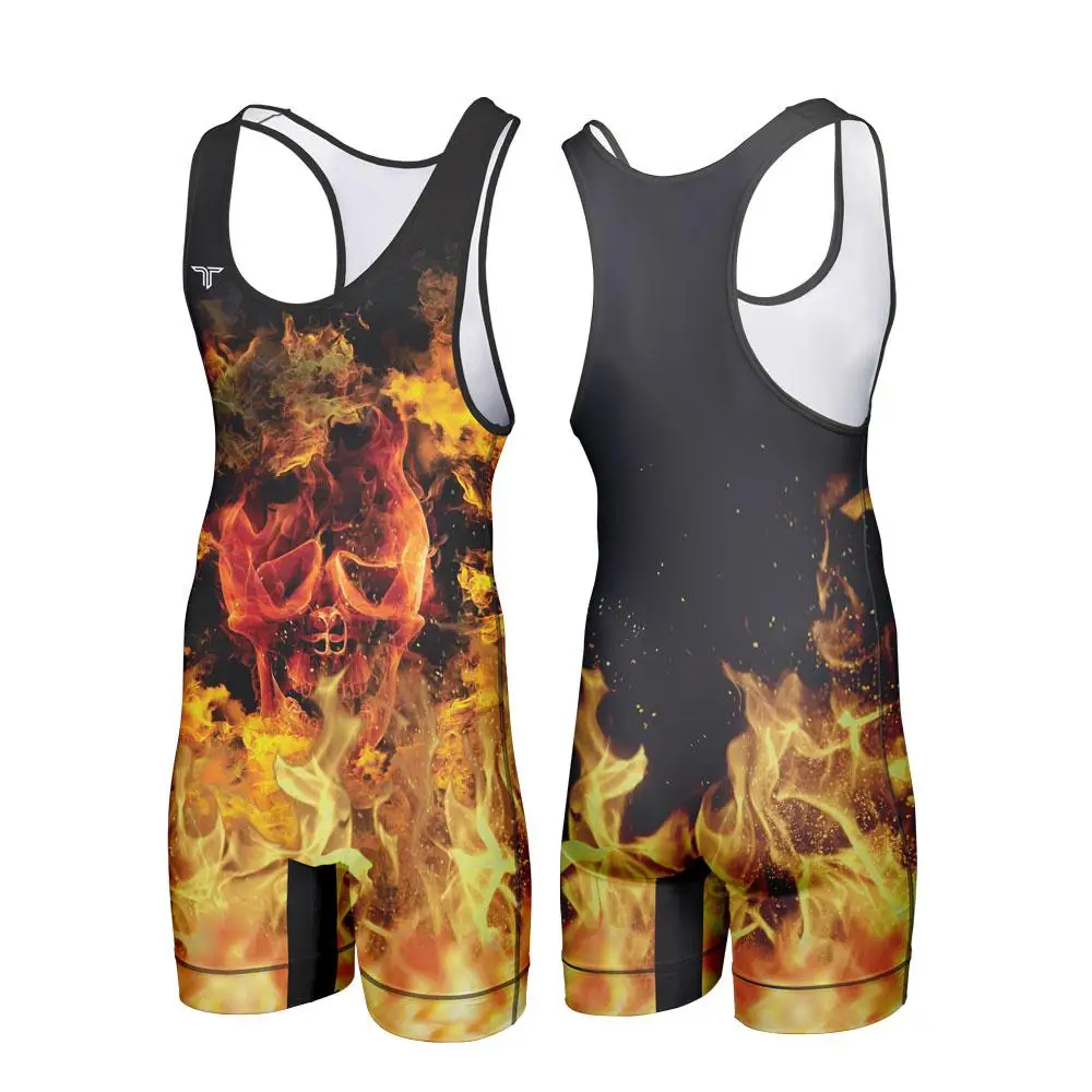 Sublimation Youth Wrestling Singlet With Wrestling Gear Wrestling