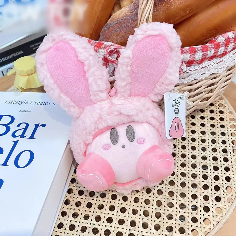 Cute Star Kappi Plush Pendant Rabbit Ears Kappi Bag Charm Cute Plush Keychain Doll Star Kirby Stuffed Animal Birthday Gifts