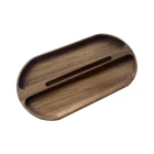 Wood Food Tray Trays Wooden Serving Tray Acaica Wood Food Tray With Mobilephone Holder Wooden Trays Serving