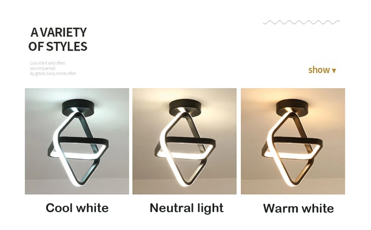 Nordic LED Aisle Light Round Square Ceiling Lamp Cloakroom Corridor Balcony Foyer Ceiling Lights Decoration Home Luminaire