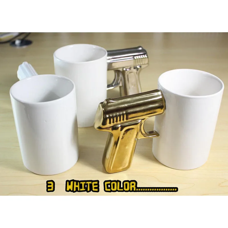 gun ceramic mug