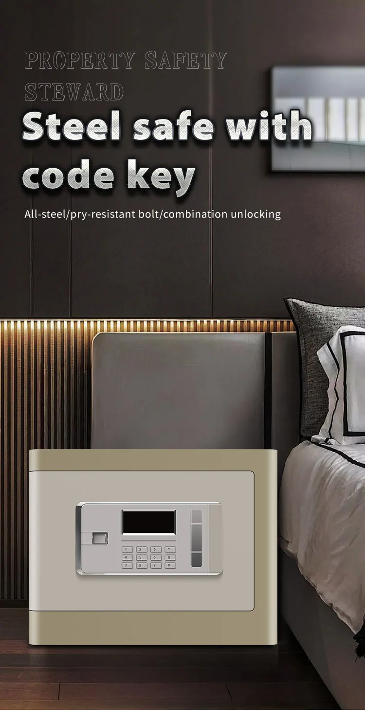CEQSAFE Hot Selling Metal Safety Locker Digital Keypad Anti-theft Safe Box for Home Office Hotel manufacture