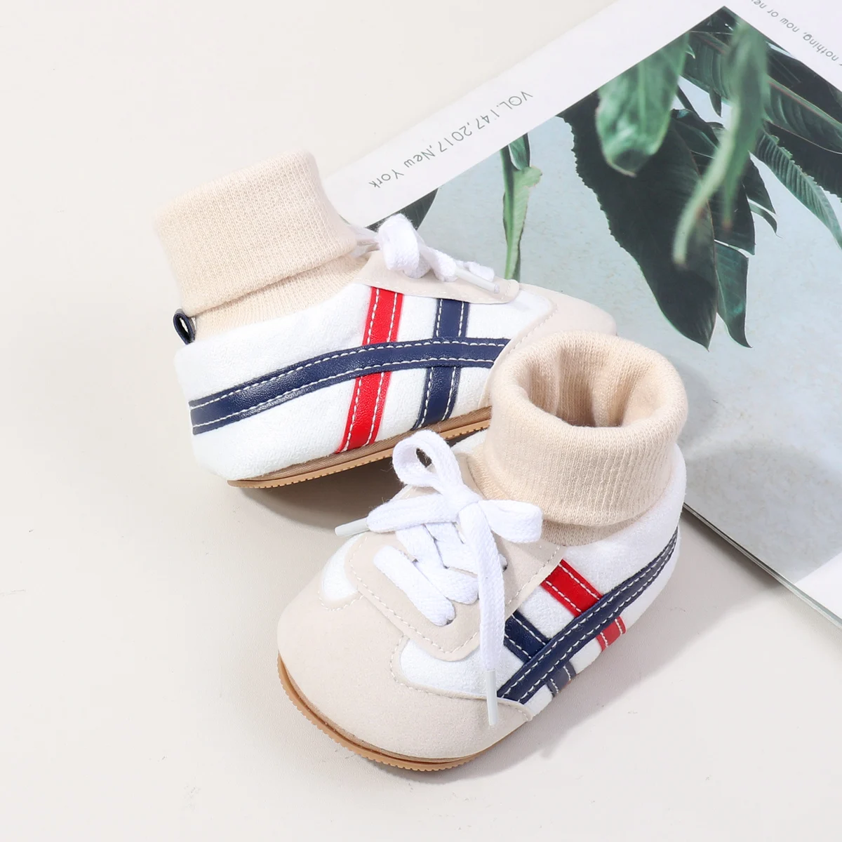 High Quality Autumn Winter Pre-Walking Baby Shoes Soft Sock Anti-Slip TPR Sole Light Flat Ankle-Covered Design Toddlers factory