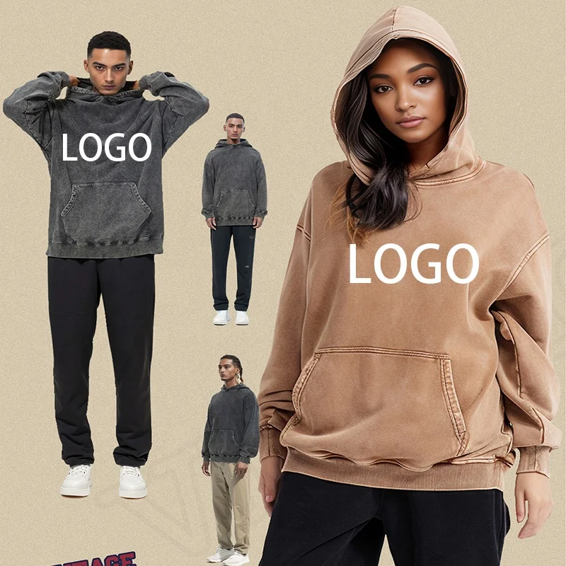 Men's Heavyweight 300-500 Gsm Hoodies Custom Printed Boxy Fit Pullover With Drop Shoulder Plain Sweatshirts Made Fleece Fabric H1ed15d56636f46108bb731783ee9c0ddy