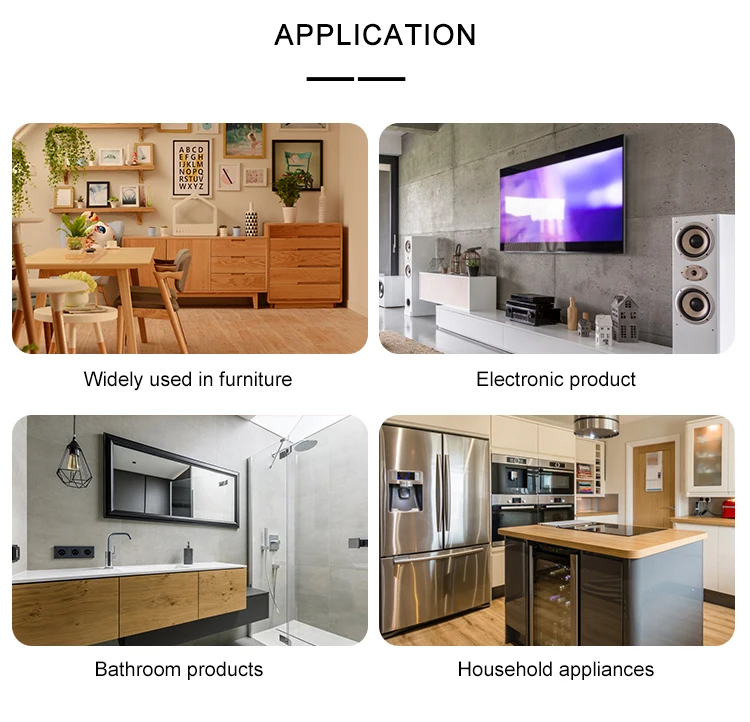 Customized smart touch glass panels are widely used in furniture and household appliances