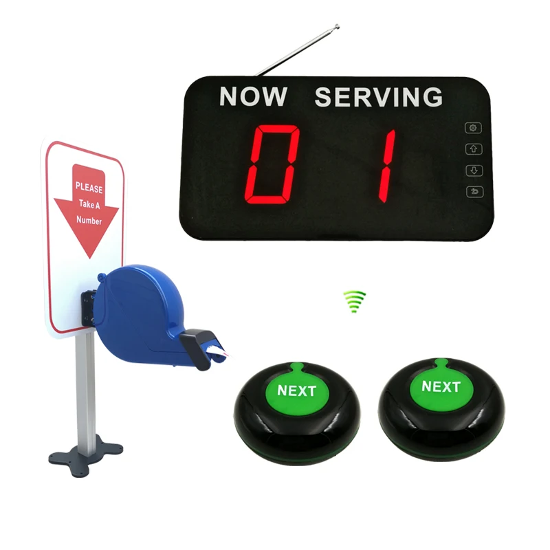 EASY TURN QUEUING SYSTEM RED PUSH BUTTON REMOTE CONTROLS ONLY FOR EASY BASIC 