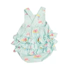 Clothes Baby Summer Girl Clothes Outfits Baby Short Tank Romper Toddlers Ruffle Sleeveless Bubble Rompers