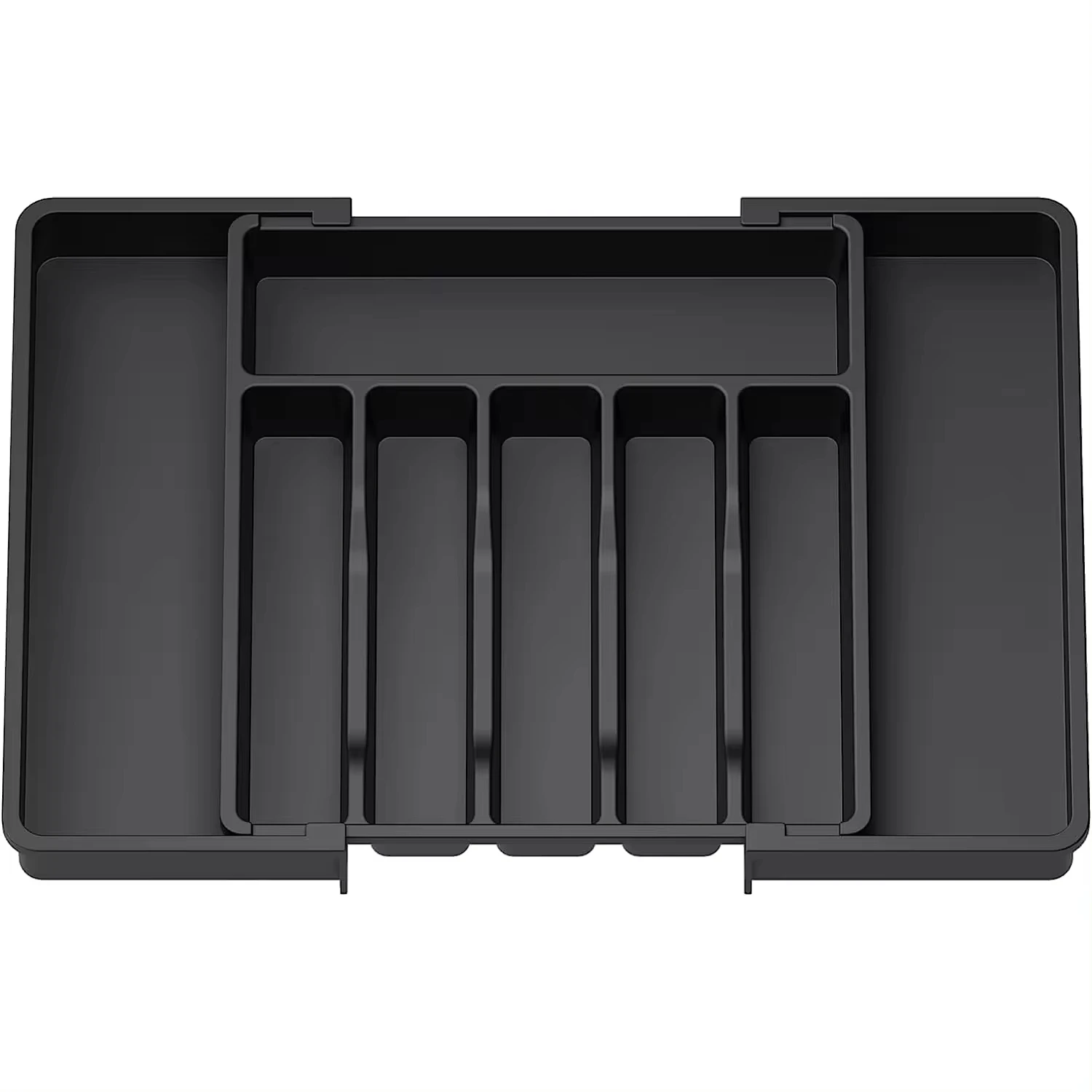 Hot Selling New Kitchen Products Plastic Adjustable Expandable Cutlery Drawer Divider Organizer Cutlery Tray Flatware Organizer