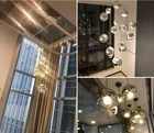 Pendant Lamps Nordic Round Glass Copper Lamp Mirror Glass Ball Indoor Pendant Lamp