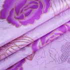 Materials Most Trendy Purple Pigment Printing Fabric Golden Cloth High Quality Raw Materials Mattress Fabric