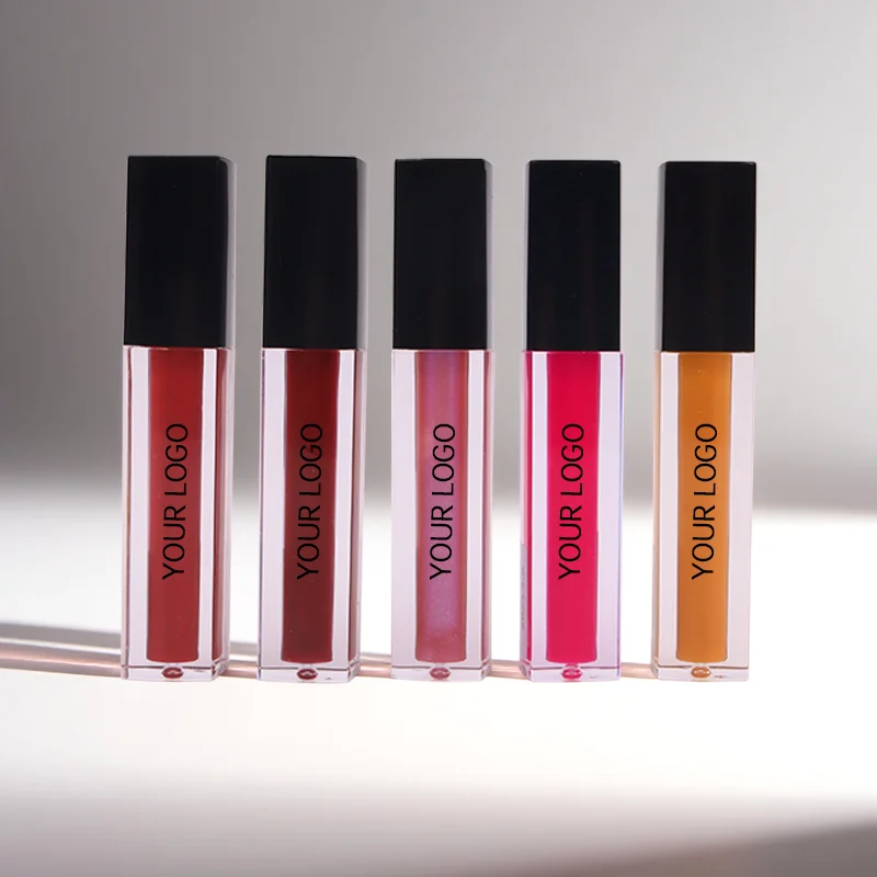 product custom your logo lip gloss long lasting cosmetics 5 colors matte liquid lipstick set waterproof for valentines day-0