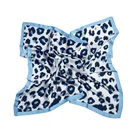 Leopard Silk Scarf Scarf Scarf Luxury Leopard Print Fashion Pure Silk Square Scarf 90*90CM