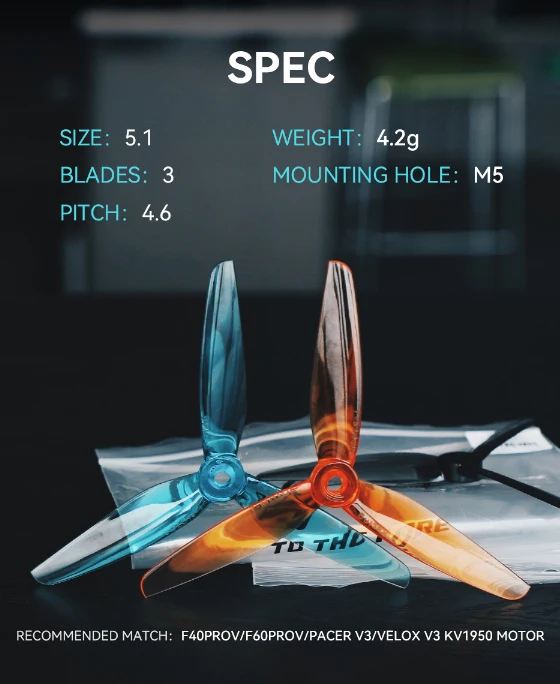 F5146 FPV Drone Propeller 5.1x4.6 Durable Plastic Props for Racing Freestyle Quadcopter UAV for FPV Drone Parts H1ef2e4fe46f248f6be816d8c655bf688v
