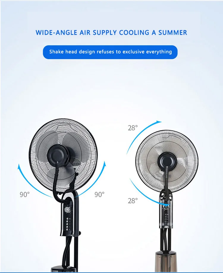 Cooling Mist Fan, 75w, Metal - detail 6