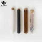 Glass Glassglassglassglass 126mm Cork Top Pre-Roll Cigar Glass Pre Roll Glass Tube