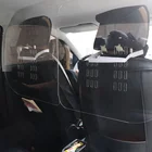 Sneeze Guard Car Acrylic Car Partition Plexiglass Separator Sneeze Guard For Uber Lyft Car Taxi