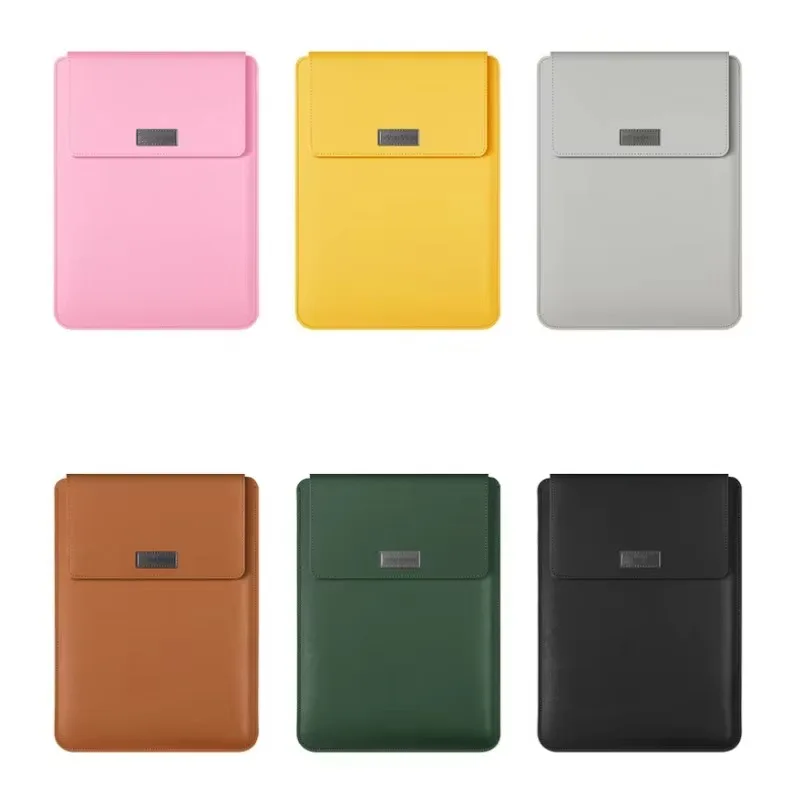 product laudtec custom logo pu leather laptop bag for macbook air 153 office portable sleeve carrying case mouse pad storage dnb162-2