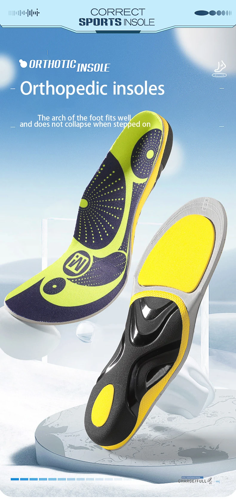 New Arrival! Arch Support Insole Flat Foot Shock Absorbing Ball-of-Foot Cushion Pads Orthopedic Insoles Corrective MOQ 1 Pair New Arrival! Arch Support Insole Flat Foot Shock Absorbing Ball-of-Foot Cushion Pads Orthopedic Insoles Corrective MOQ 1 Pair