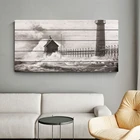 Wall Decor Print Custom Landscape Wood Prints With UV Printing On Wood Carving Wall Art Decor