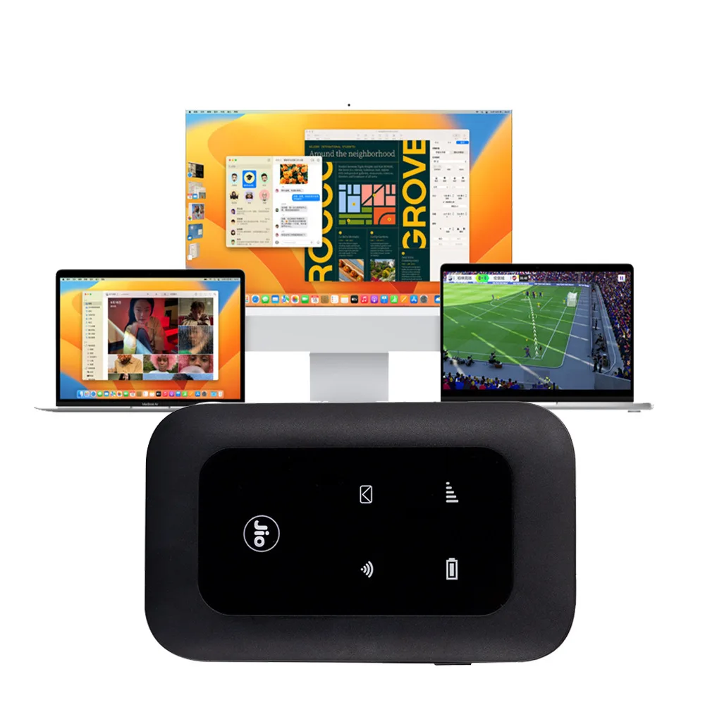 Hot Selling Jio WiFi Device Pocket WiFi Box B1 B3 B5 B7 B8 B20 B38 B40 B41 Wireless Unlocked 4G SIM Router