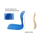 Plastic School Plastic Round Tube 4 Legs PP Plastic Back Chairs For School