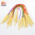 Needles Durable In Use Wholesale DIY Round Circular Wood Bamboo Knitting Needles Sets For Hand Knitting Yarn