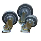 Gray Wheel Castor Wheel Material Handing Equipment Medium Duty 3 Inch Swivel Castor Gray Tpr Wheel Brake