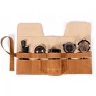High Quality Canvas Bag Bag CHANGRONG Customized High Quality Waxed Canvas Barware Roll Up Bag Bartender Kit For Men
