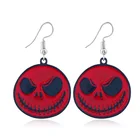 Earrings Earring OEM Metal Earrings Badges Halloween Ghost Style Festival Silver Black Custom Enamel Earring For Women