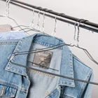 Iron Hanger Iron Silver Metal Clothes Hangers Cheap Slim Silver Iron Wire Metal Clothes Laundry Hanger