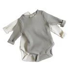 Baby Romper High Quality Baby Clothes Customized Clothing Infant Toddler Romper Bodysuit Ribbed Baby Onesie