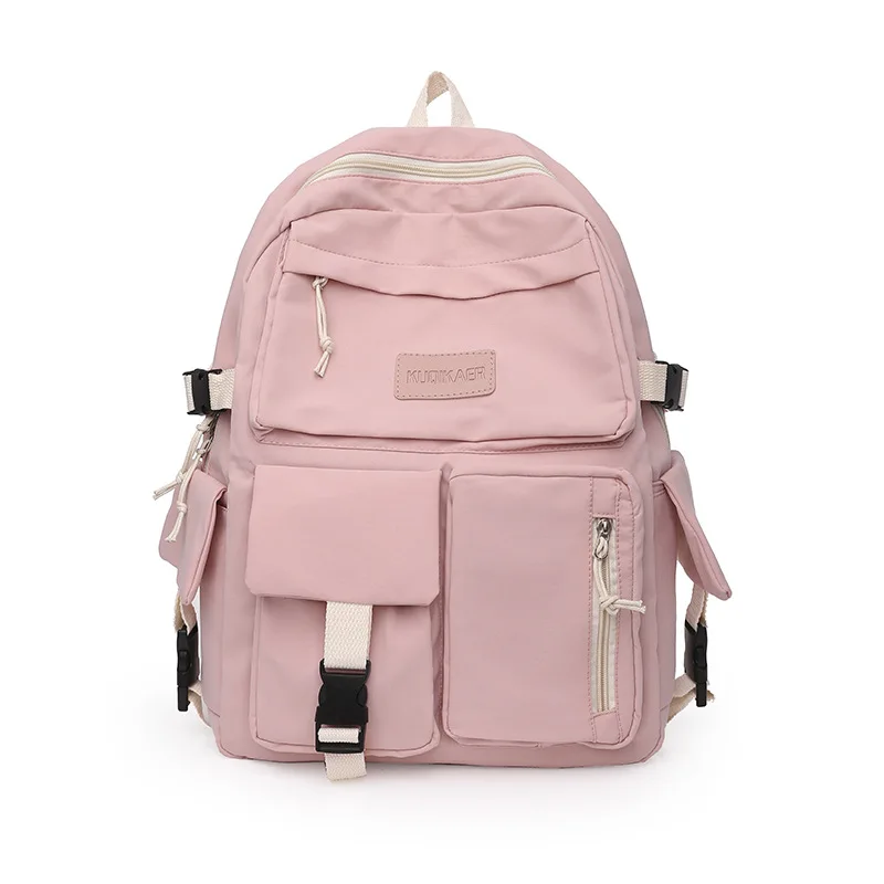 New Trendy Korean High Capacity Junior High School Student Backpack Lightweight Minimalist Travel Bag Canvas Backpack