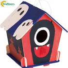 2 Pack DIY Bird House Kit Build And Paint Backyard Wooden Birdhouse For Diy Crafts Supplies