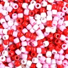 Beads Wholesale Valentines Romantic Assorted Plastic Craft Beads Pony Beads For DIY Craft