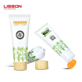 squeeze soft facial cleanser tube eco friendly bio plastic sugar cane cosmetic tube packaging