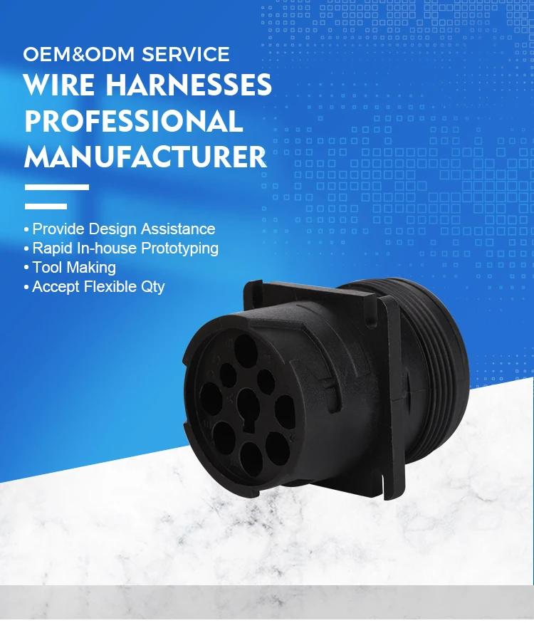 product j1939 9pin black connectordeutsch connector-2