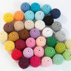 Beads Wood Bead Woodwood Wooden Bead Necklaces 20mm Wholesale Crochet Beads Wood Bead For Necklace
