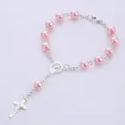 Cross Mini Crosscross Rosary Silver Silver Cross Baptism Mini Bracelet Catholic Baptism Rosary