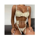 Sexy Lingerie Set Sexy ZZYUP Wholesale Women 3 Pieces Sets Garters Plus Size Lace Sexy Lingerie Set